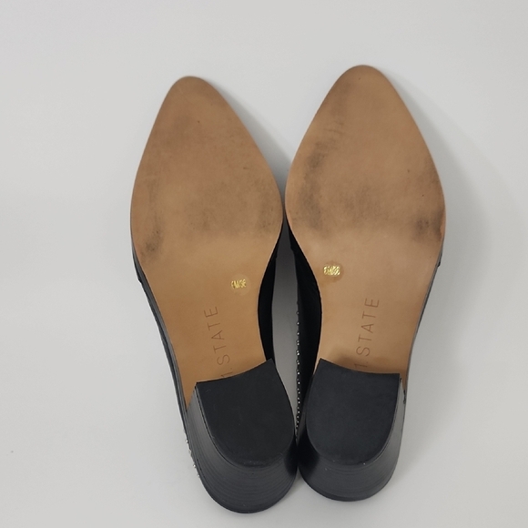 1.State Lon Black Genuine Leather Studded Mules Size 6 - Picture 8 of 8